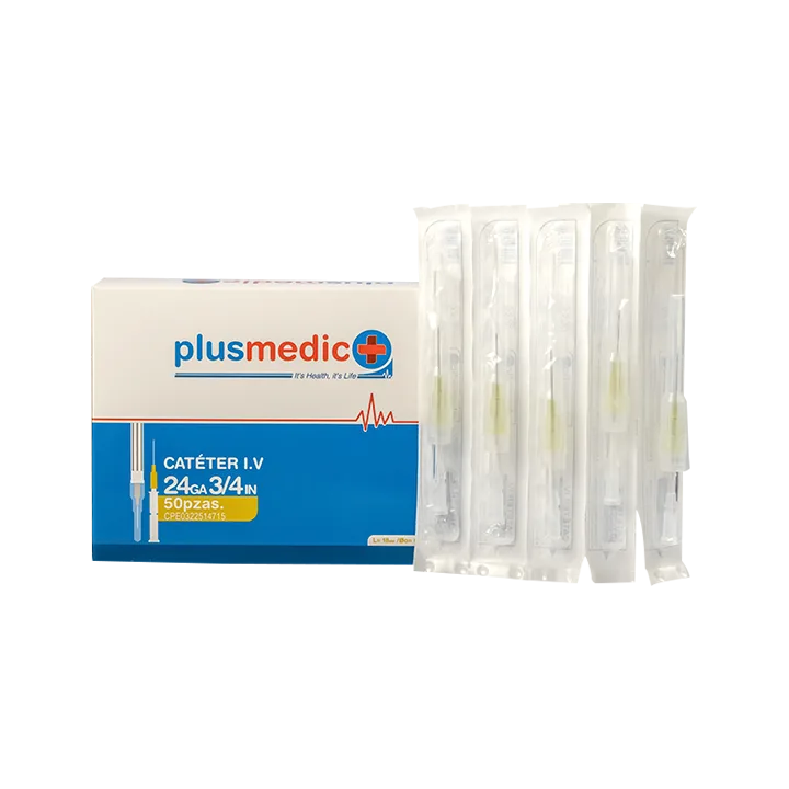 IV Catheter Plusmedic 24ga 3/4in 50 Pieces