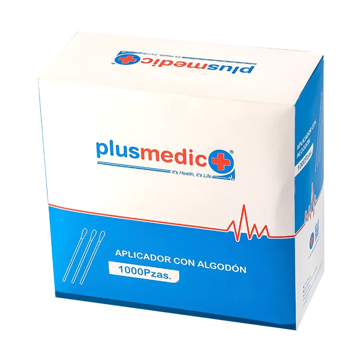 APLICADOR CON ALGODON X 100 PLUSMEDIC