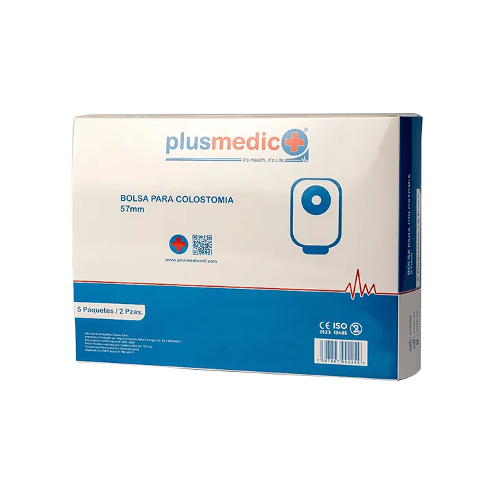 BOLSA DE COLOSTOMIA 57MM X2 PLUSMEDIC